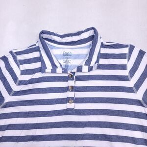 Croft & Barrow Casual Long Sleeve Pullover Polo Shirt Womens Size P2XL White